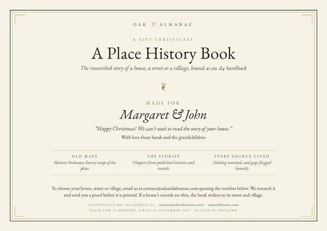 The whole gift certificate, from its print file