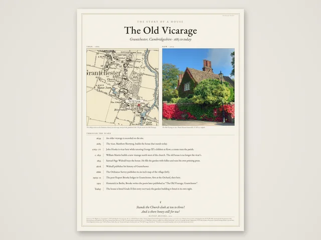 The whole Street Through Time example print, laid flat